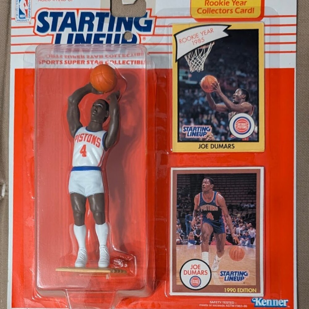 1990 Joe Dumars Starting Lineup Figure – Detroit Pistons – Sealed